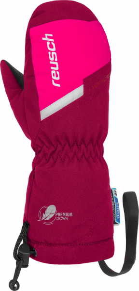 Reusch Emmet Down R-TEX® XT Mitten 4885545 347 red pink front